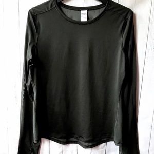 Victoria’s Secret Sports Black Sheer Back Top